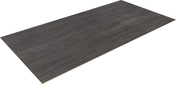 24x48 Haddonstone Medium Veining  Stepwise Stone-Look Matte Smooth Porcelain Tile Velvet Black