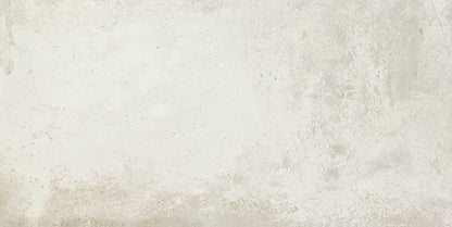 24x48 Rekindle  Stepwise Concrete-Look Matte Smooth Porcelain Tile Pure White