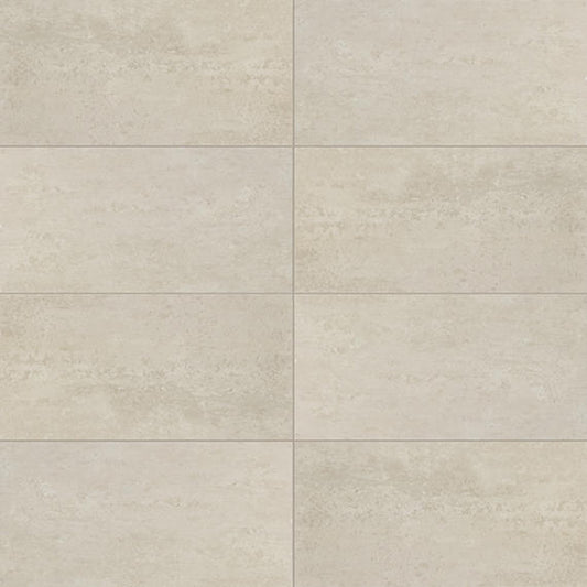 24x48 Theoretical Evolved  Stepwise Concrete-Look Matte Smooth Porcelain Tile Charcoal Gray