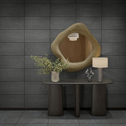 24x48 Theoretical Evolved  Stepwise Concrete-Look Matte Smooth Porcelain Tile Gray