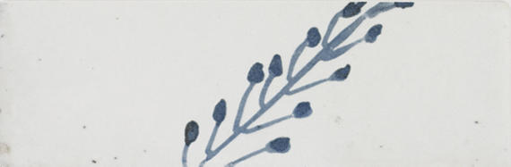 2x6 Rice Leaf  Patterned Mixed-Color Glossy Smooth Porcelain Tile Dusty White