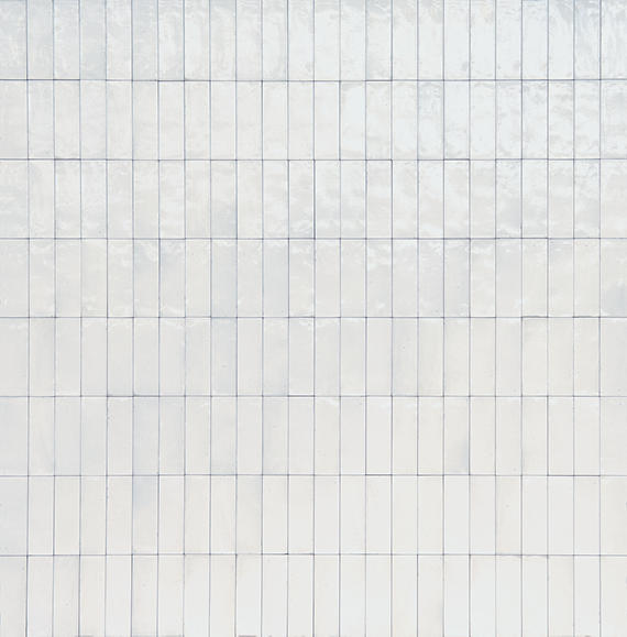 2x6 Rice  Natural Natural-Look Glossy Smooth Porcelain Tile Dusty White