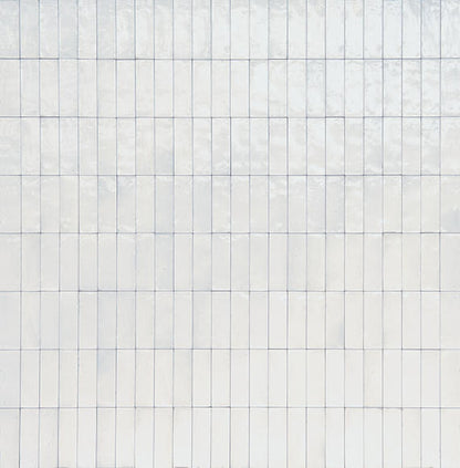 2x6 Rice  Natural Natural-Look Glossy Smooth Porcelain Tile Dusty White
