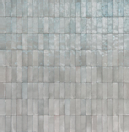 2x6 Rice  Natural Natural-Look Glossy Smooth Porcelain Tile Soft Gray