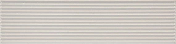 2x8 Color Story Pinstripes  Natural Solid-Color Glossy 3D-Geometric Fluted Ceramic Tile Light Gray