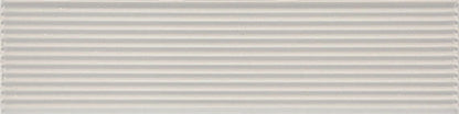 2x8 Color Story Pinstripes  Natural Solid-Color Glossy 3D-Geometric Fluted Ceramic Tile Light Gray