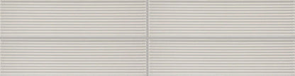 2x8 Color Story Pinstripes  Natural Solid-Color Glossy 3D-Geometric Fluted Ceramic Tile Light Gray