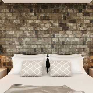 Light Gray - 2x8 Urban District Brx Subway Pattern Natural Stone-Look Matte Smooth Porcelain Tile