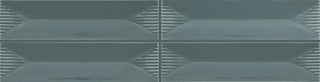 2x8 Color Story Pinstripes Natural Solid-Color Glossy 3D-Geometric Wave Crest Ceramic Tile