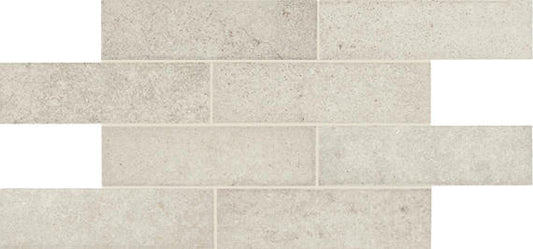 2x8 Historic Limestone  Natural Stone-Look Matte Textured Porcelain Tile Light Beige