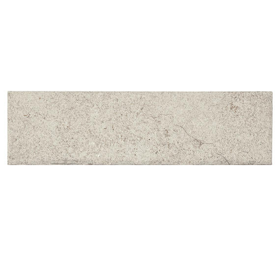 2x8 Historic Limestone  Natural Stone-Look Matte Textured Porcelain Tile Light Beige