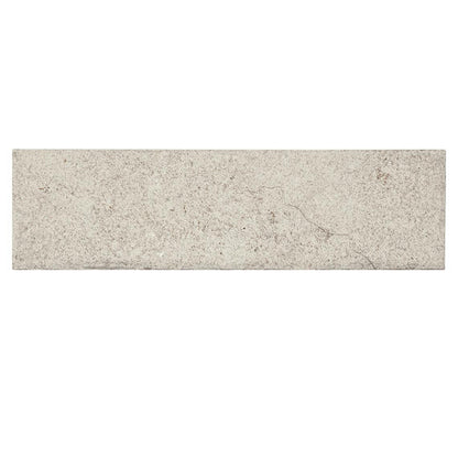 2x8 Historic Limestone  Natural Stone-Look Matte Textured Porcelain Tile Light Beige