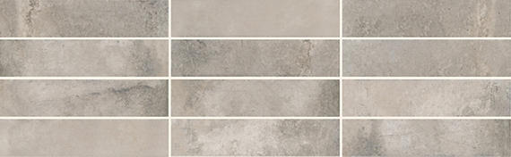 2x9 Cotto Revival  Natural Stone-Look Matte Smooth Porcelain Tile Ash Gray