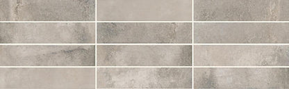 2x9 Cotto Revival  Natural Stone-Look Matte Smooth Porcelain Tile Ash Gray