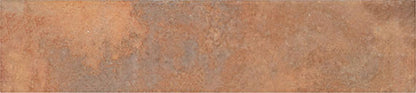 2x9 Cotto Revival  Natural Stone-Look Matte Smooth Porcelain Tile Rust Brown