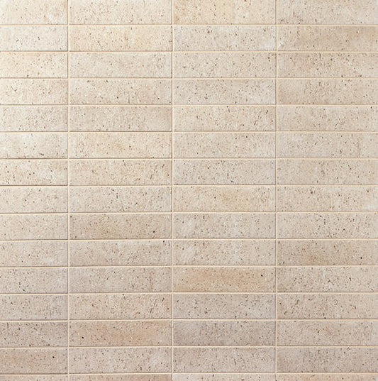 2x9 Curation Linear  Natural Mixed-Material Look Matte Smooth Porcelain Tile Warm Beige