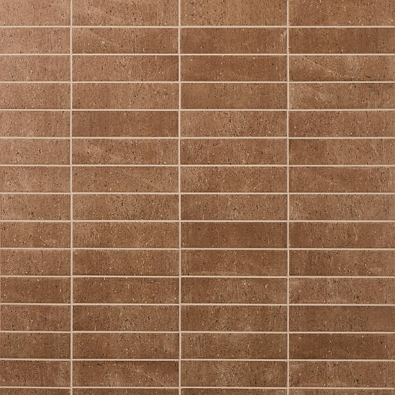 2x9 Curation Linear  Natural Mixed-Material Look Matte Smooth Porcelain Tile Warm Brown