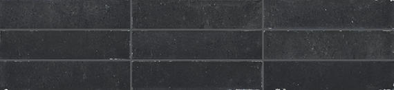 2x9 Curation Linear  Natural Mixed-Material Look Matte Smooth Porcelain Tile Dark Charcoal