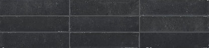 2x9 Curation Linear  Natural Mixed-Material Look Matte Smooth Porcelain Tile Dark Charcoal