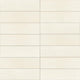 3x12 Artcrafted  Handcrafted Solid-Color Glossy Smooth Ceramic Tile Cream White