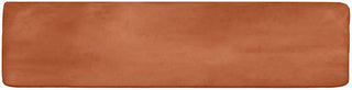 Terracotta Red - 3x12 Artcrafted Handcrafted Solid-Color Glossy Smooth Ceramic Tile
