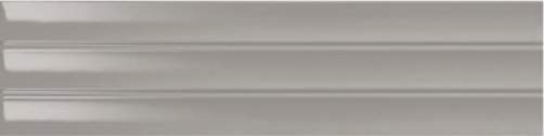 3x12 Upscension  Natural Concrete-Look Glossy Rippled Porcelain Tile Smoky Gray