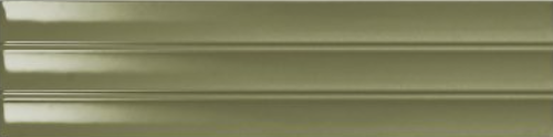 3x12 Upscension  Natural Concrete-Look Glossy Rippled Porcelain Tile Bright Green