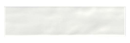 3x12 Stagecraft  Natural Solid-Color Glossy Undulated Ceramic Tile White Gloss