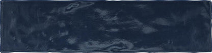 3x12 Zellige Neo  Handcrafted Mixed-Color Glossy Smooth Ceramic Tile Navy Blue