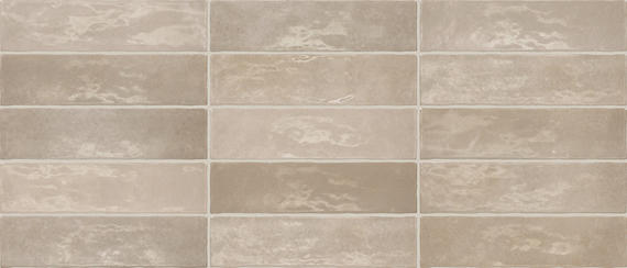 3x12 Zellige Neo  Handcrafted Mixed-Color Glossy Smooth Ceramic Tile Off White