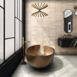 Off White - 3x12 Zellige Neo Handcrafted Mixed-Color Glossy Smooth Ceramic Tile