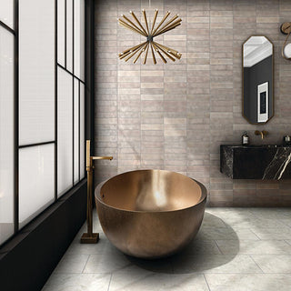Orange Brown - 3x12 Zellige Neo Handcrafted Mixed-Color Glossy Smooth Ceramic Tile