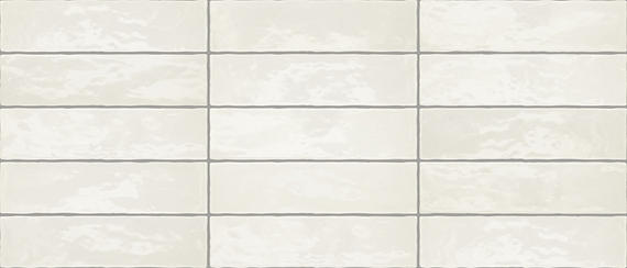 3x12 Zellige Neo  Handcrafted Mixed-Color Glossy Smooth Ceramic Tile Ivory White