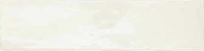 3x12 Zellige Neo  Handcrafted Mixed-Color Glossy Smooth Ceramic Tile Ivory White