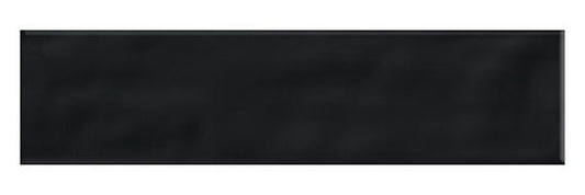 3x12 Stagecraft  Natural Solid-Color Matte Undulated Ceramic Tile solid black