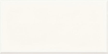 3x6 Retrospace Remix  Natural Solid-Color Glossy Undulated Ceramic Tile Pure White