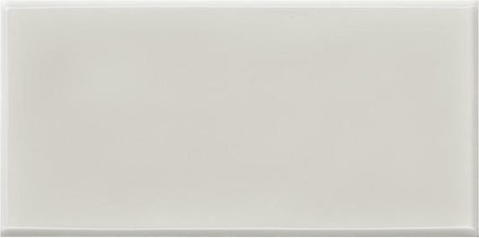 3x6 Retrospace Remix  Natural Solid-Color Glossy Undulated Ceramic Tile Light Gray