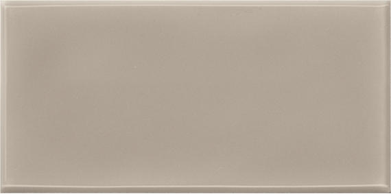 3x6 Retrospace Remix  Natural Solid-Color Glossy Undulated Ceramic Tile Taupe Beige