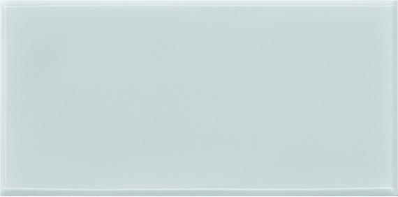 3x6 Retrospace Remix  Natural Solid-Color Glossy Undulated Ceramic Tile Pale Blue