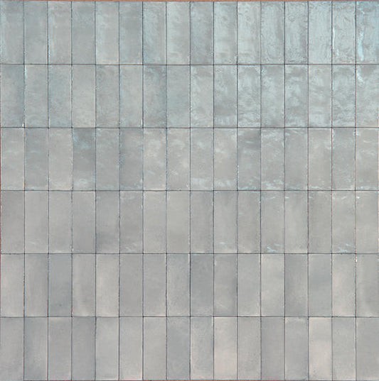 3x8 Rice  Natural Natural-Look Glossy Smooth Porcelain Tile Soft Gray