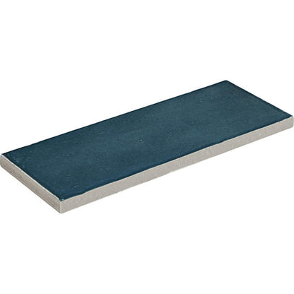 3x8 Rice  Natural Natural-Look Glossy Smooth Porcelain Tile Slate Blue