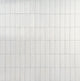 3x8 Rice  Natural Solid-Color Glossy 3D-Geometric Ribbed Porcelain Tile Dusty White