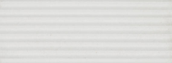 3x8 Rice  Natural Solid-Color Glossy 3D-Geometric Ribbed Porcelain Tile Dusty White