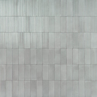 3x8 Rice Natural Solid-Color Glossy 3D-Geometric Ribbed Porcelain Tile