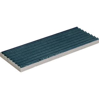 Slate Blue - 3x8 Rice Natural Solid-Color Glossy 3D-Geometric Ribbed Porcelain Tile