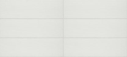 4x12 Stencil Linear Wave-Line Natural Solid-Color Matte Smooth Porcelain Tile Pure White