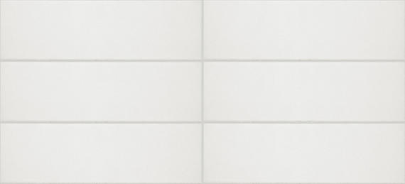 4x12 Stencil  Natural Solid-Color Matte Smooth Porcelain Tile Pure White