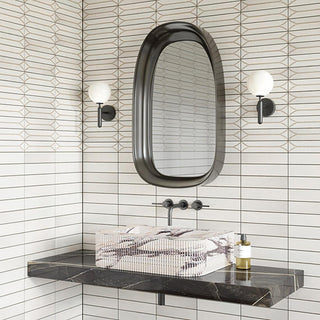 Off White - 3.5x15 Terramater Natural Solid-Color Glossy Smooth Porcelain Tile