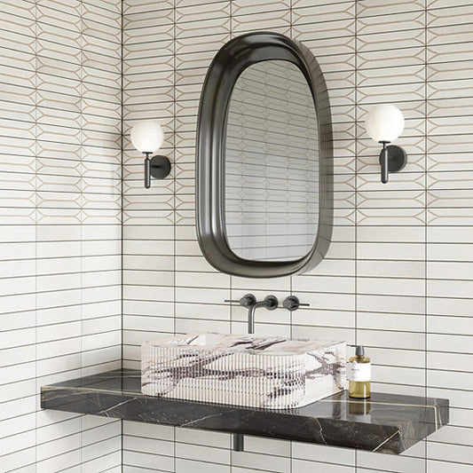 3.5x15 Terramater Natural Solid-Color Glossy Smooth Porcelain Tile