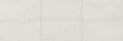 6x24 Synchronic  Natural Concrete-Look Matte Smooth Porcelain Tile Pure White
